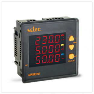 Max/Min Demand, Phase Angle, Import/Export energy, THD upto 31st level, RS485 Communication [MFM376-C]