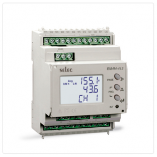 3 Phase 4 Load /1 Phase 12 Load, (Active/Reactive/Apparent) Power measurement [EM4M-412]