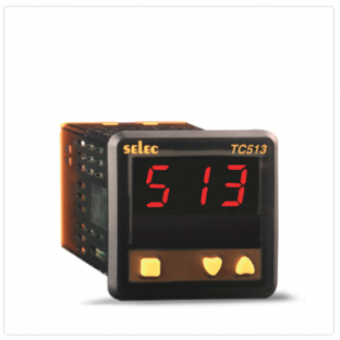 Single Display, Single Set Point Short Depth Temperature Controller, Size : 48 x 48mm [TC513BX]