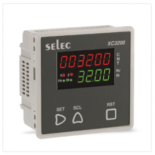 6 Digits Counter + 4 Digits Rate Indicator, RS485 Communication MODBUS RTU Protocol, Size : 96 X 96mm [XC3200]