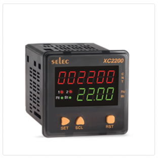 6 Digits Counter + 4 Digits Rate Indicator, RS485 Communication, Size : 72 X 72mm [XC2200]