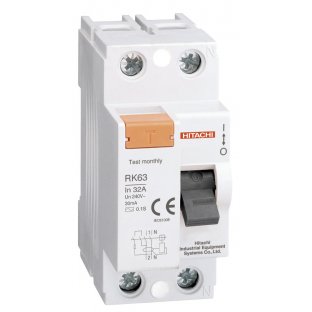 RK63-2P - RCCB HITACHI / 25A
