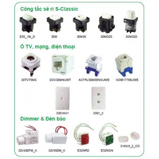 Mặt nạ cho công tắc, ổ cắm series S-classic
