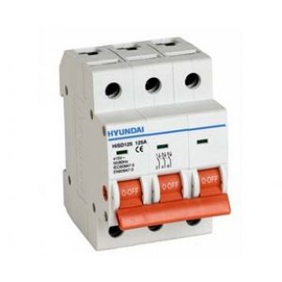 MCB HYUNDAI HIBD63-N 3P 63A 6KA