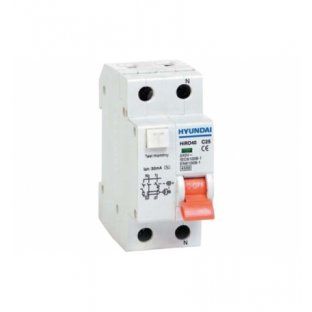 RCBO HYUNDAI HiRO/ 1P+N/ 10~40A/ 4.5kA