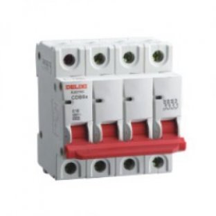 CB TÉP APTOMAT MCB DELIXI 4P, 6A – 6KA CDB6S4C6